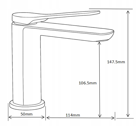 MEXEN LARGO WASHBASIN FATTER, MUST 73700-70 Tootjakood 73700-70