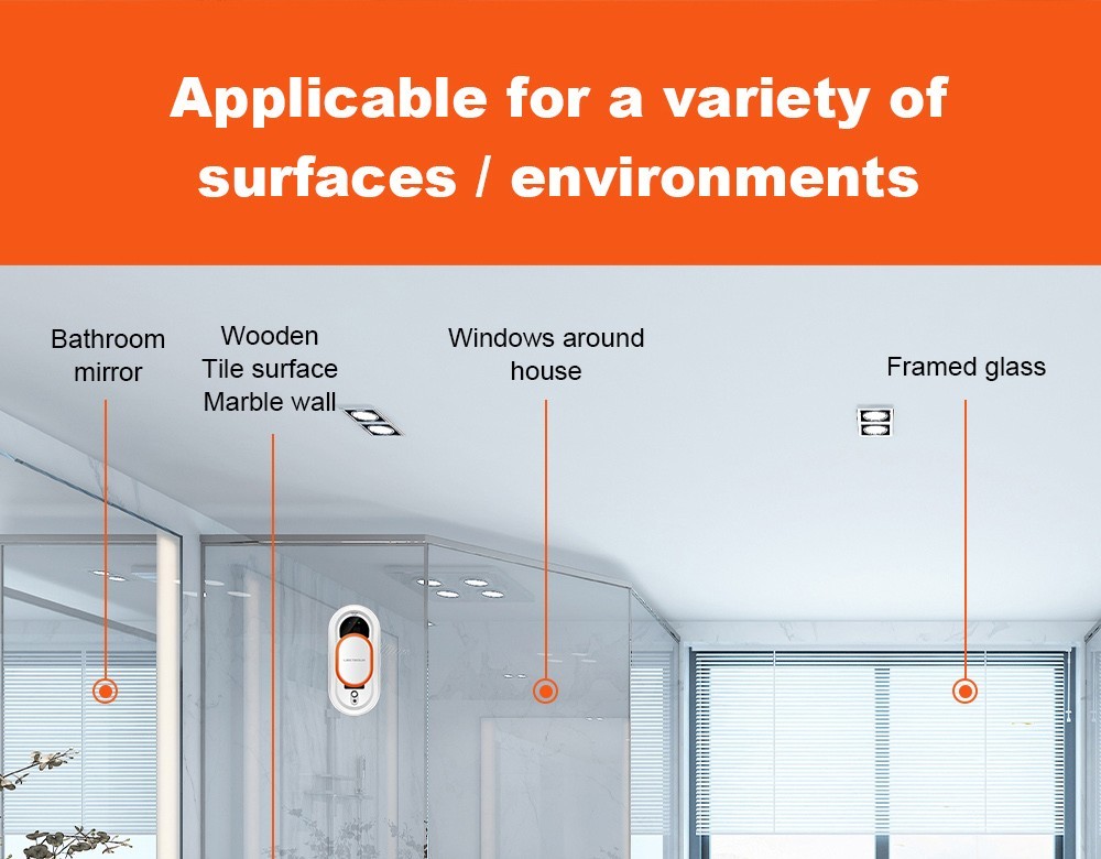 Liectroux HCR-09 Window Cleaning Robot, 2800Pa Suction, 3 Auto Cleaning Modes, UPS Function, Edge Detection, Remote Control