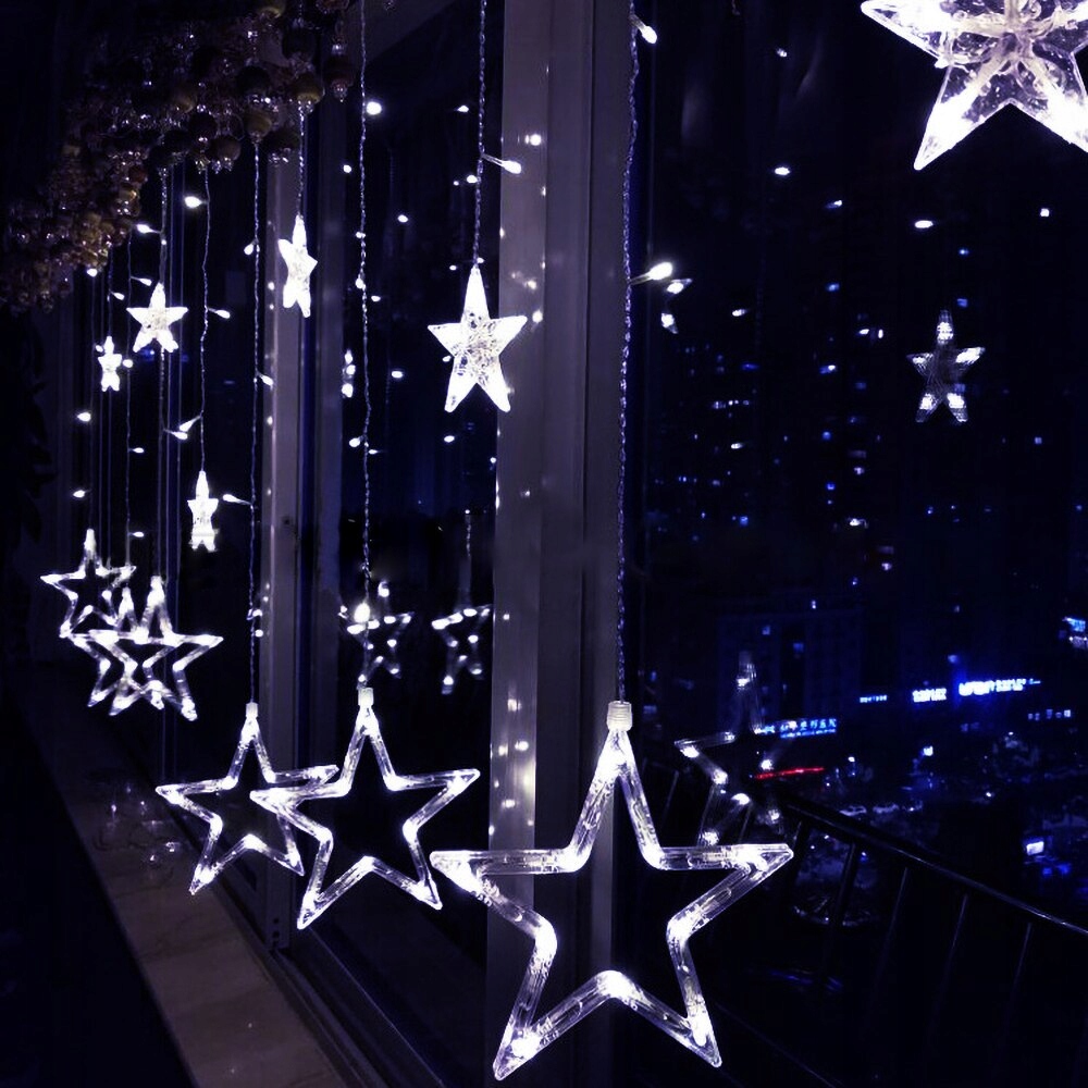 LED valguskardinad Garland Stars Icicles SuperLED lambid Juhtme pikkus 4 m