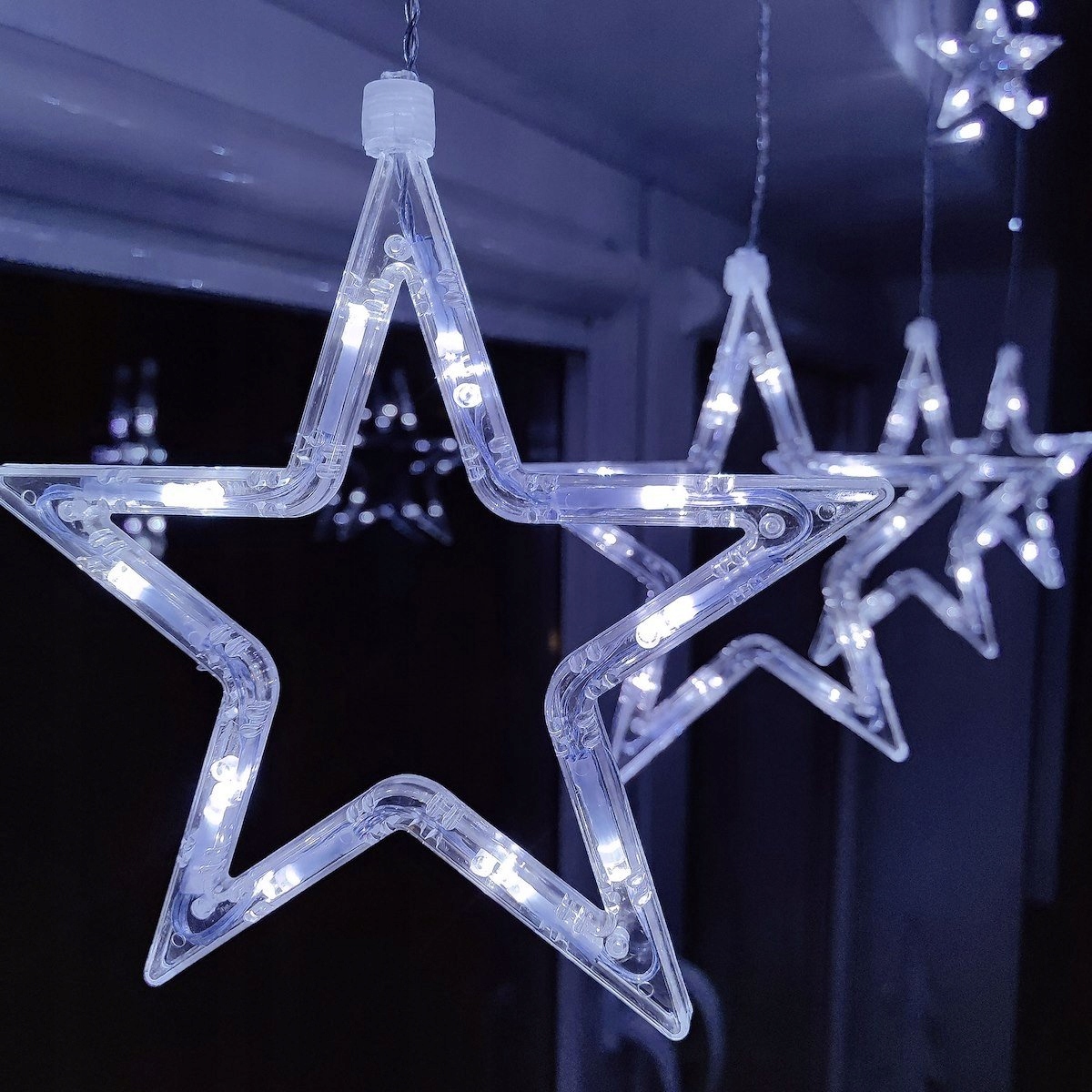 LED valguskardinad Garland Stars Icicles SuperLED lambid Lampide arv 101 - 200