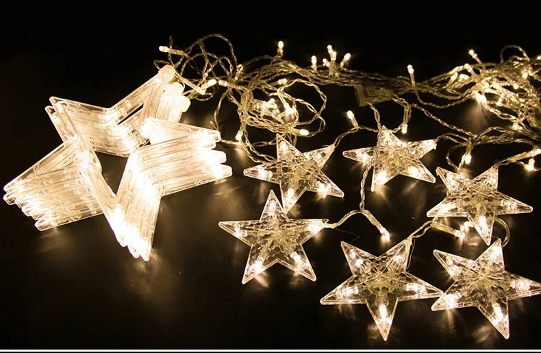 LED valguskardinad Garland Stars Icicles SuperLED lambid Juhtme pikkus 4 m