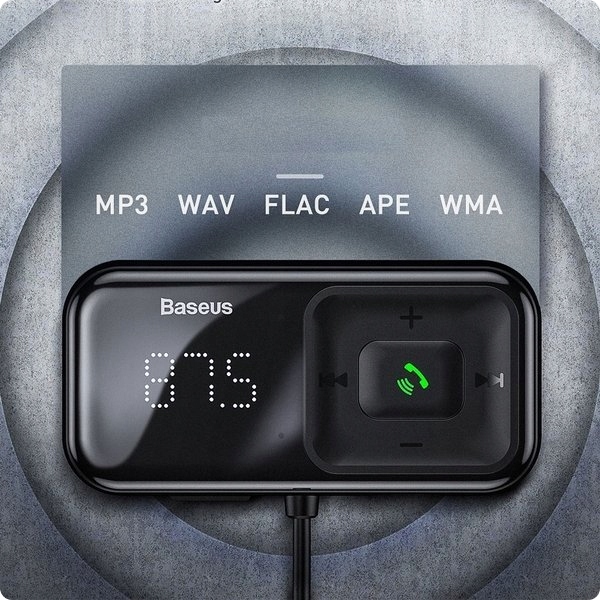 BASEUS FM-SAATJA BLUETOOTH AUTOLAADIJA 2x USB AUX SD 2.1A Omadused USB-laadija viimati mängitud lugu käed-vabad