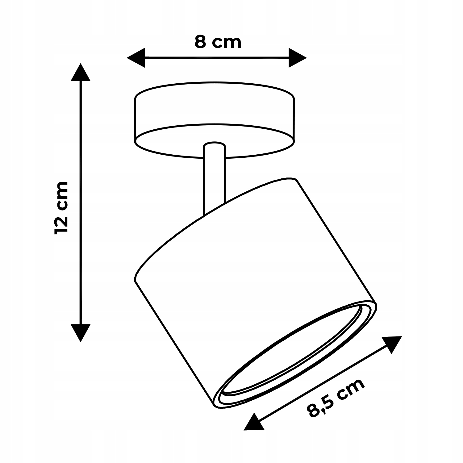 SPOT LED SEINA-LAELAMP GX53 Keermetüüp GX53