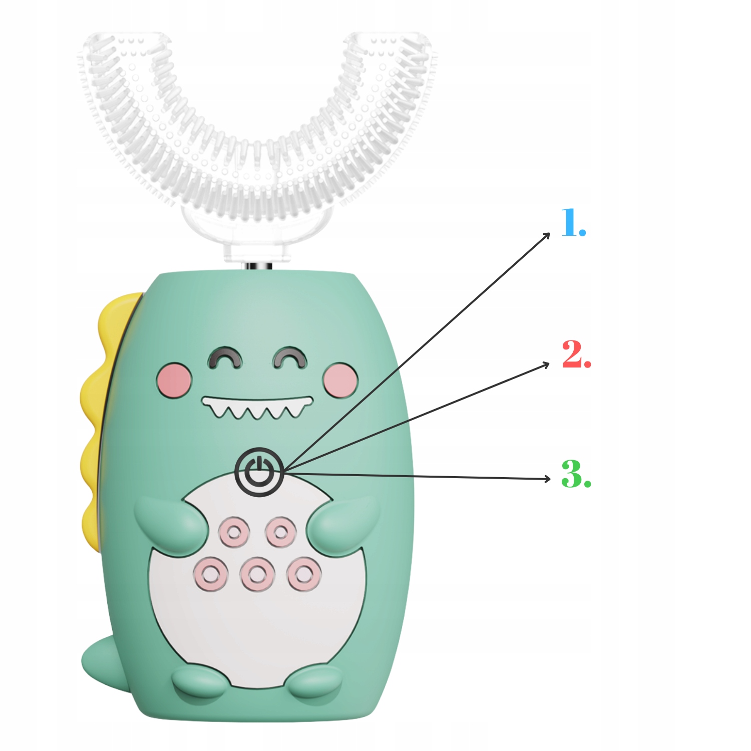 Hambahari SONIC FOR CHILDREN 360 U-kujuline 2in1 Tootjakood 5904569540838