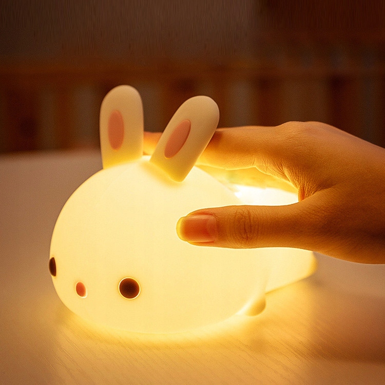 Sweet Rabbit laste öövalgusti – RGB LED-valgusti, TIMER, AKUKAUGPUUT, Patarei toitega, Võrgutoitega