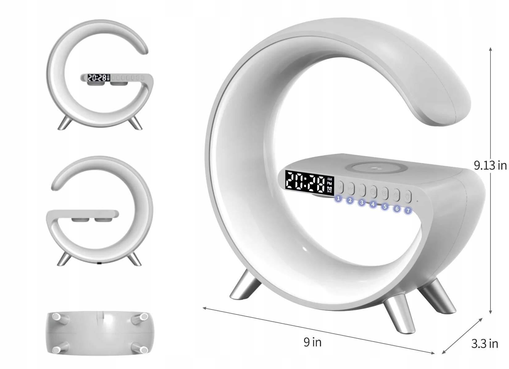 LAMP QC LAADIJA 15W SININE KELL RADIOALARM LCD EKRAAN RGBD Keerme tüüpi integreeritud LED-allikas