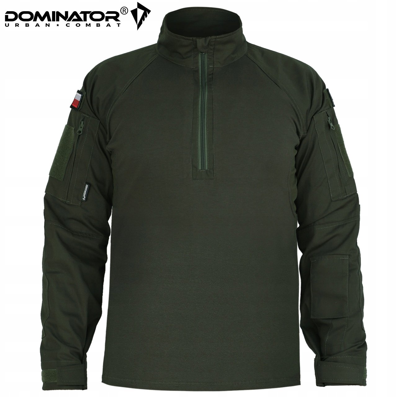 BLUZA TAKTYCZNA WOJSKOWA COMBAT SHIRT DOMINATOR OLIWKOWA + 2 FLAGI XXL Kod producenta DKC3990_002_XXL