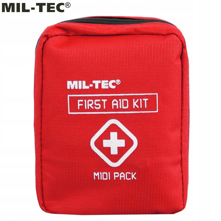 Apteczka Pierwszej Pomocy Turystyczna MIL-TEC First Aid Kit MIDI Czerwona EAN (GTIN) 4046872378799