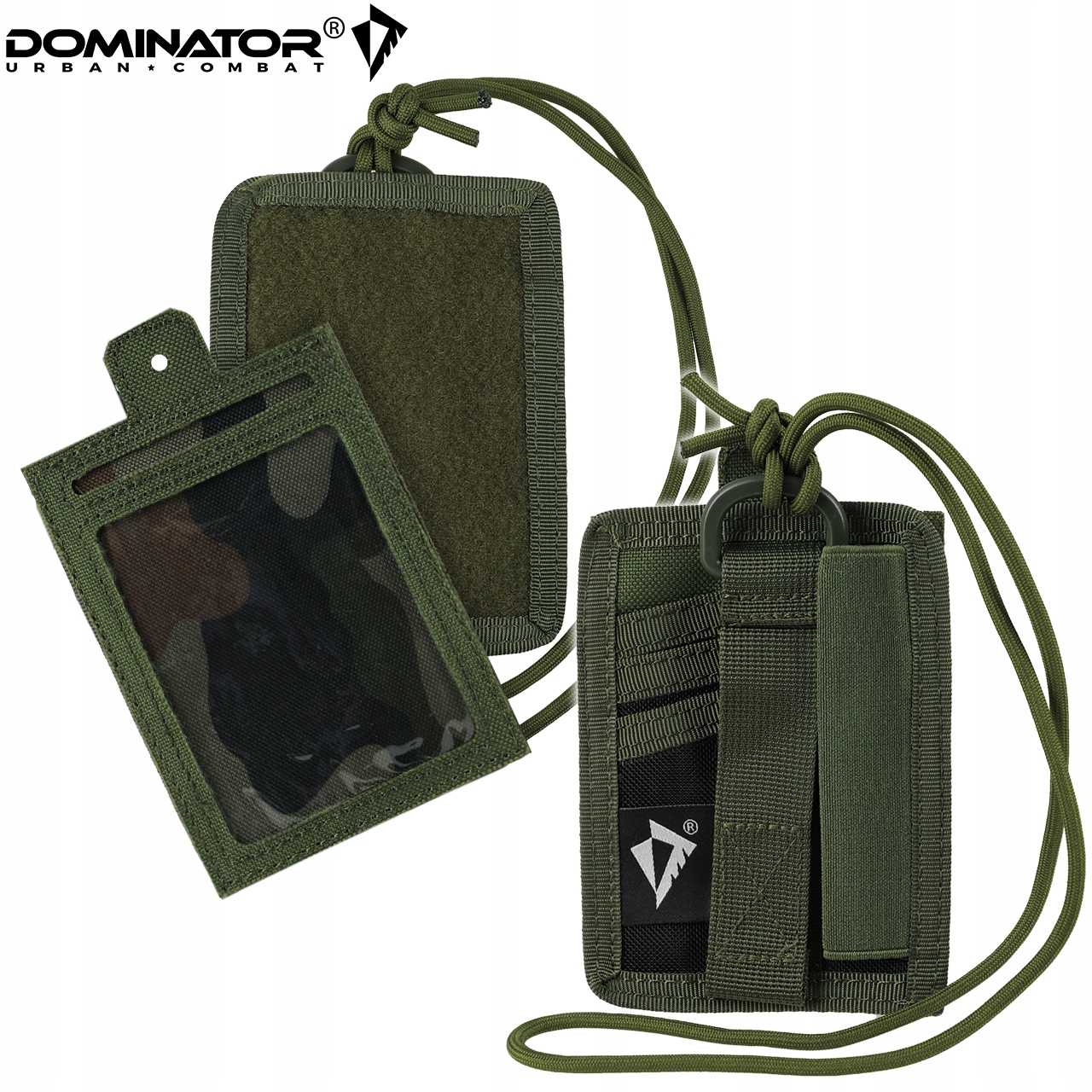 ETUI Pokrowiec na Przepustkę IDENTYFIKATOR DOMINATOR Card Case OLIVE WZ.93 Marka Dominator