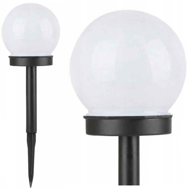 6x LED aiavalgusti SOLAR BALL WHITE 10 cm Tootjakood 5141