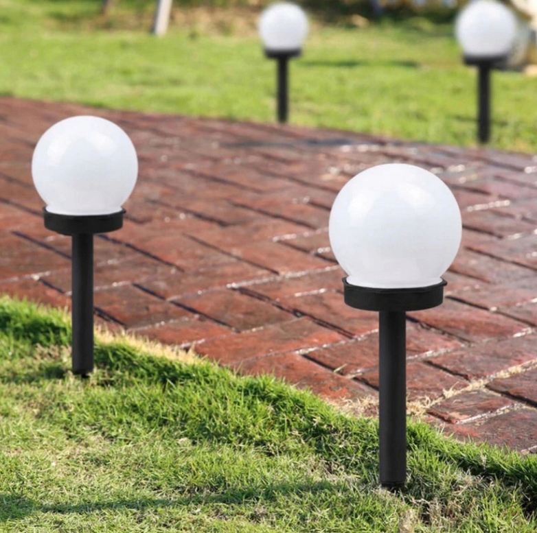 6x LED aialamp SOLAR BALL WHITE 10 cm Kogukõrgus 34 cm