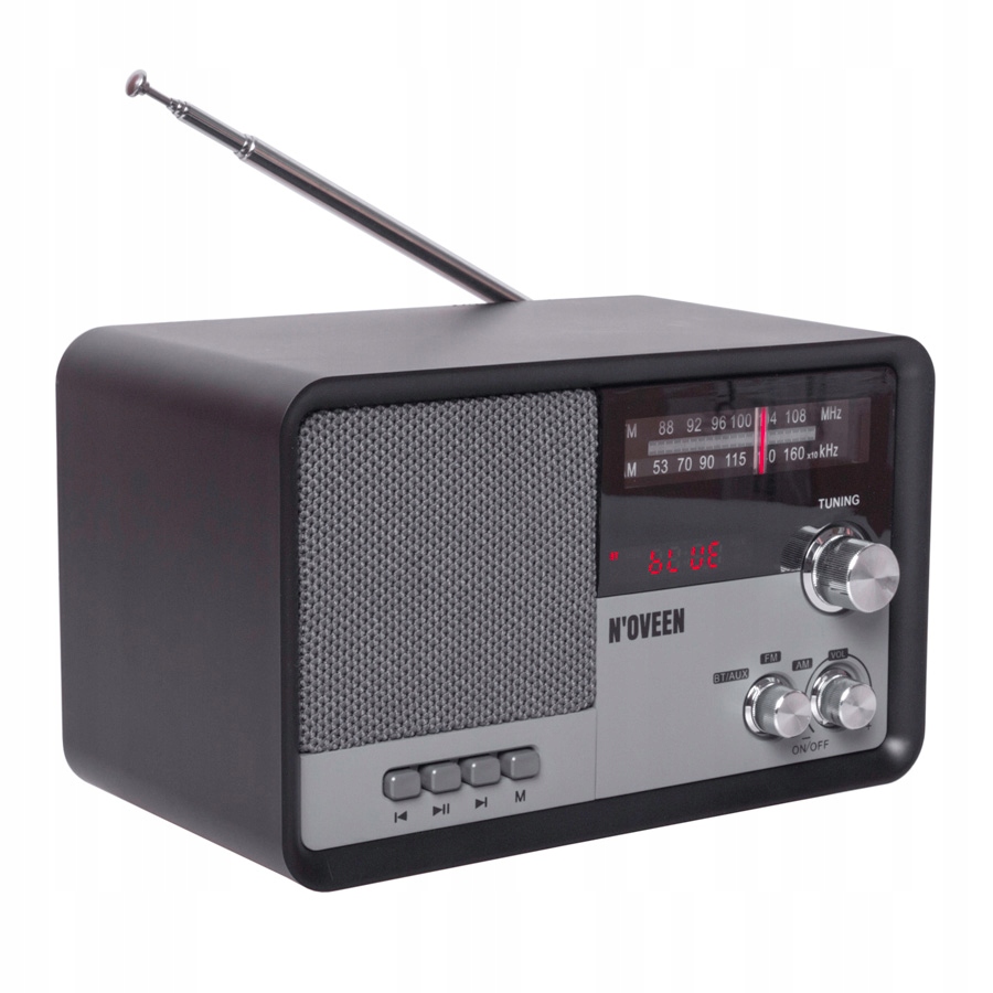 KLASSIKALINE KÖÖRADIO RETRO BLUETOOTH AM/FM juoda baterija