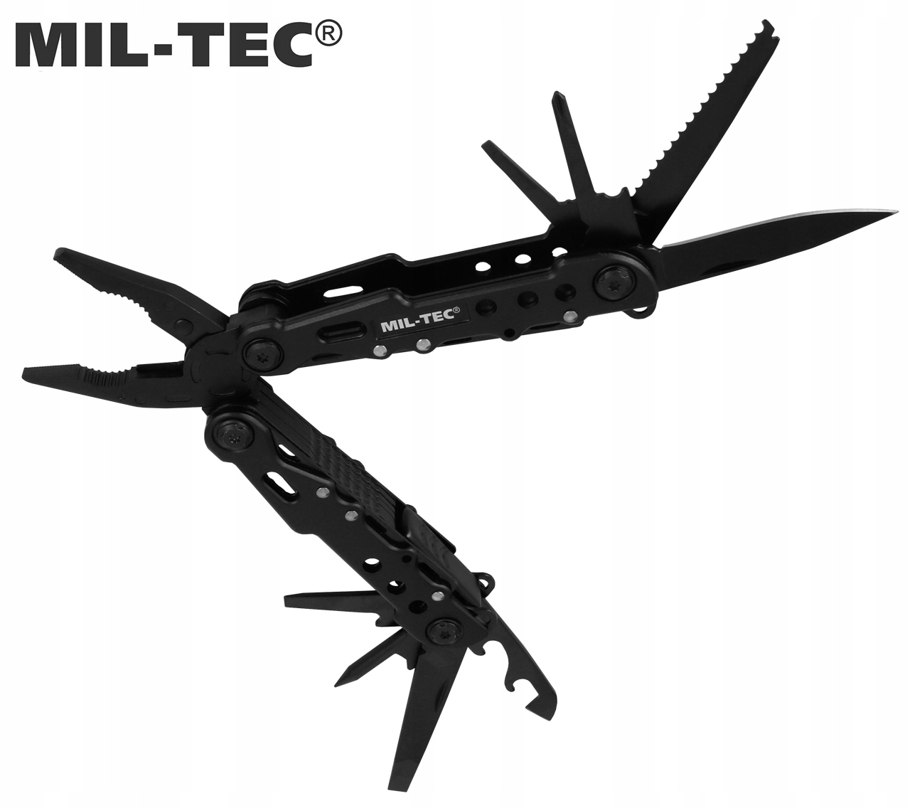 Multitool Narzędzie Wielofunkcyjne Mil-Tec Cobra Large z kaburą - Czarne Marka Mil-Tec