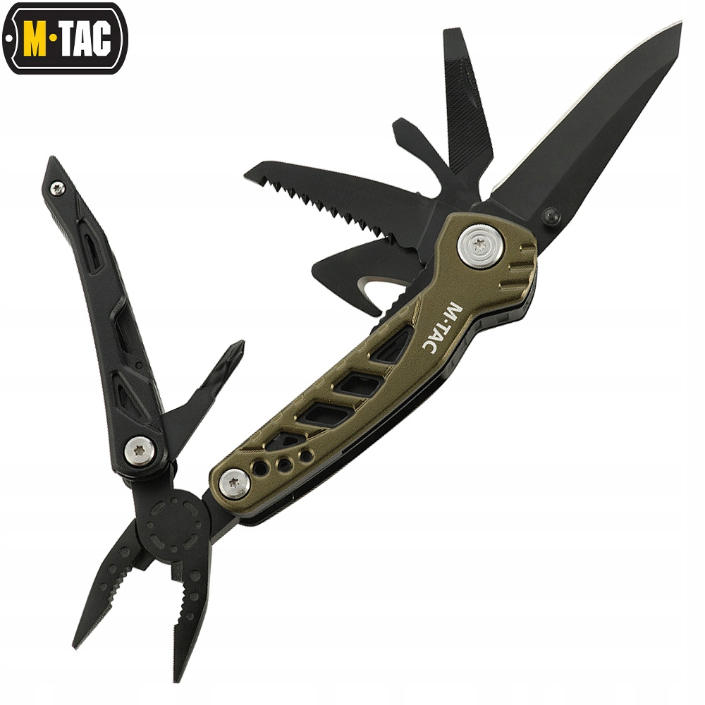 MULTITOOL Narzędzie Wielofunkcyjne M-TAC Nóż Green / Black z Kaburą EAN (GTIN) 5903886812468