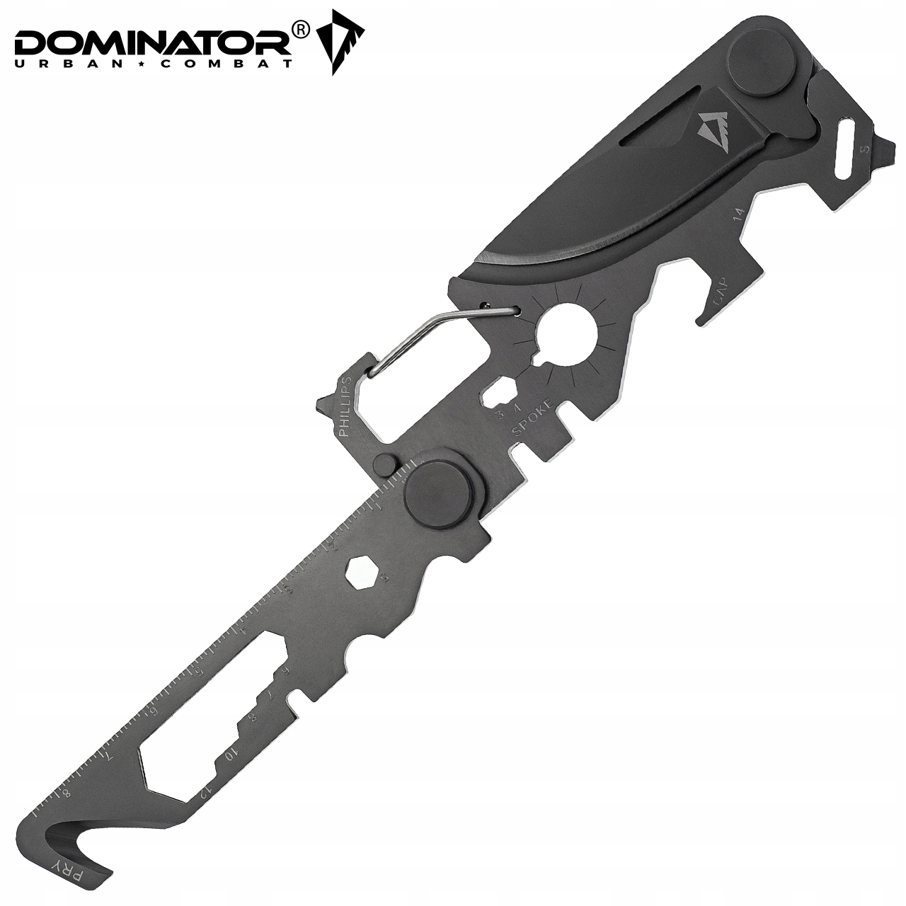 MULTITOOL NARZĘDZIE WIELOFUNKCYJNE EDC DOMINATOR POCKET BRELOK NÓŻ KARTA Cechy dodatkowe możliwość otwierania jedną ręką