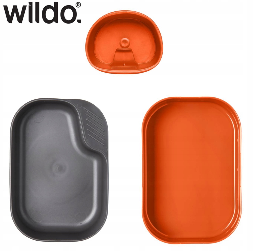 Wildo Naczynia Turystyczne Zestaw Camp-A-Box Basic Kolor dominujący pomarańcze i czerwienie