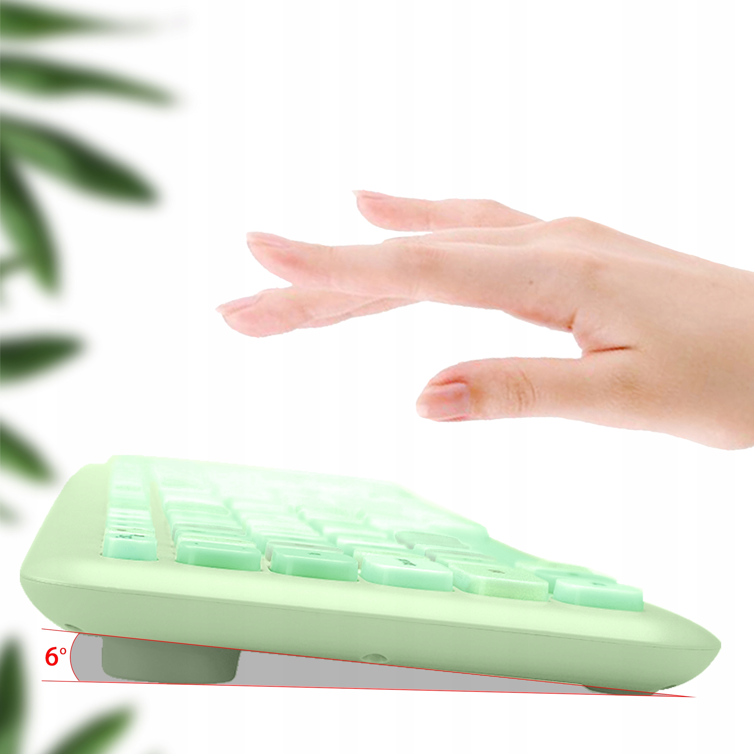 Arvuti klaviatuur juhtmevaba hiire komplekt Värviline roheline Forever Tootjakood GSM114184