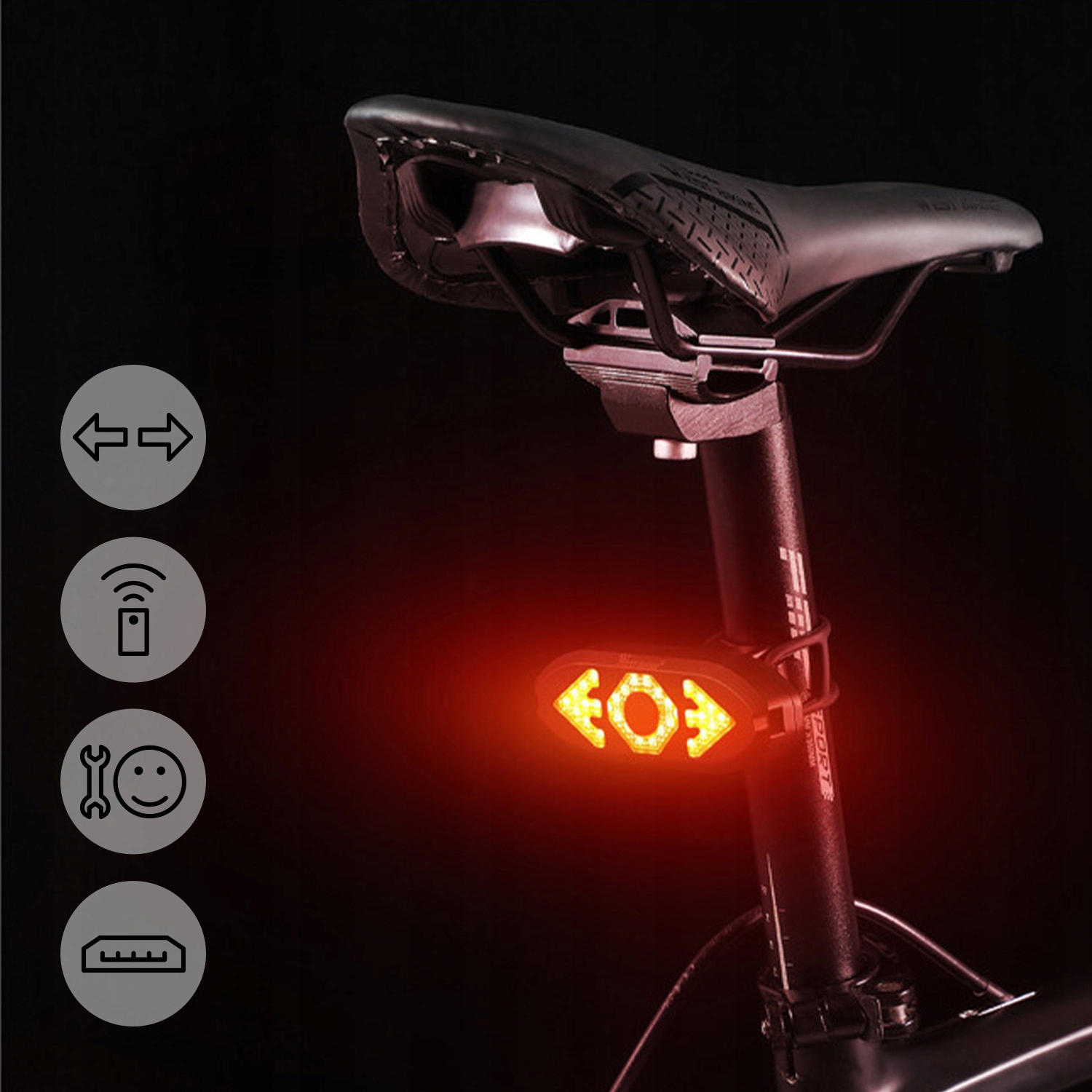Jalgratta suunatulega jalgratta tagatuli LED-suunatulega EAN (GTIN) 5900495041616