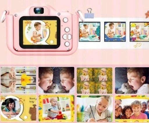 Lastekaamera 1080p mängudega + 32 GB mälukaart Sünnipäevapeokingitused Optiline suum 4