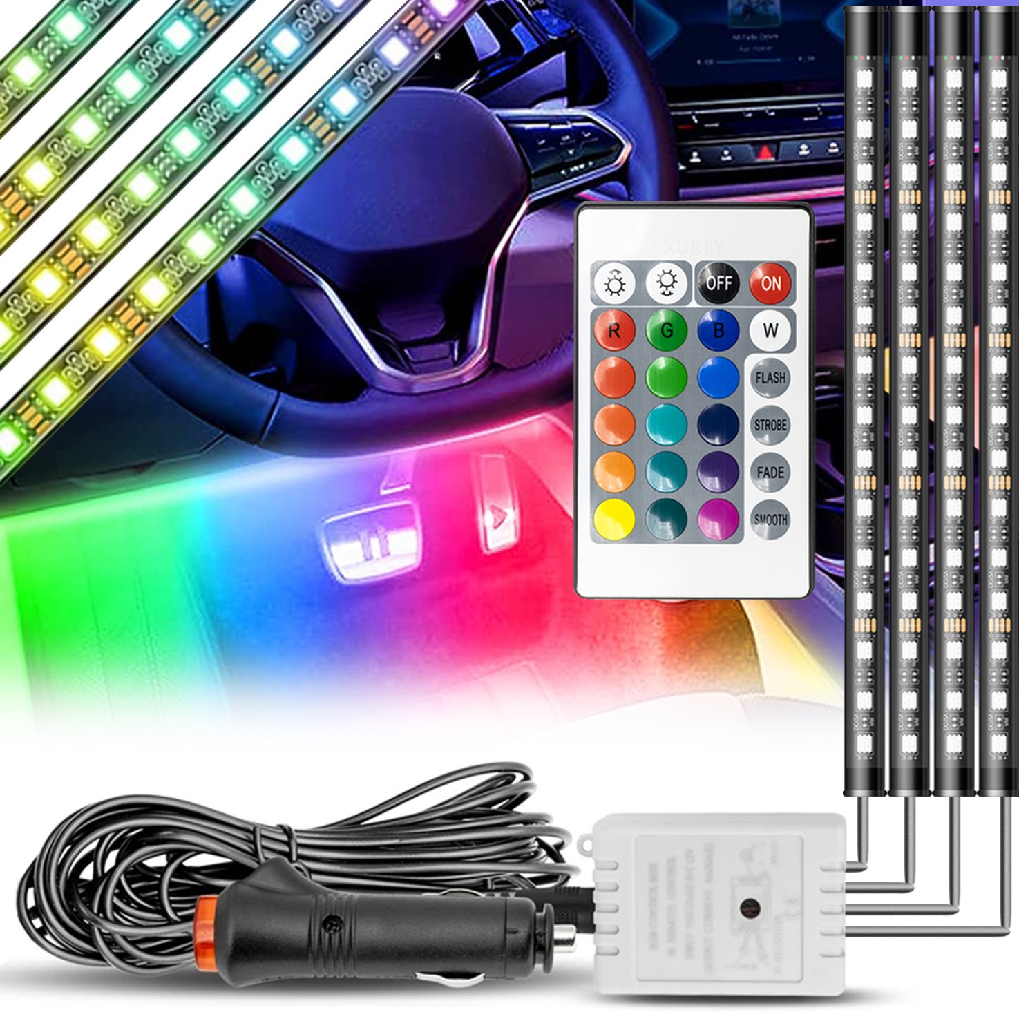 RGB LED VALGUSTUS AUTO SISU AUTOKABIIN EAN (GTIN) 5902270750799