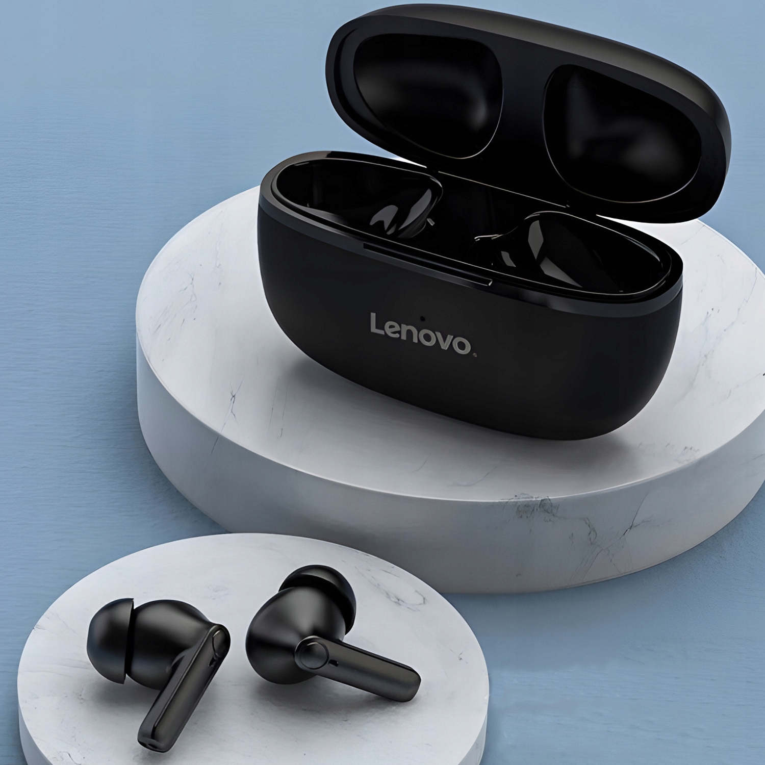 Lenovo HT05 juhtmevabad spordikõrvaklapid Bluetoothiga jooksmiseks Dominantvärv: must