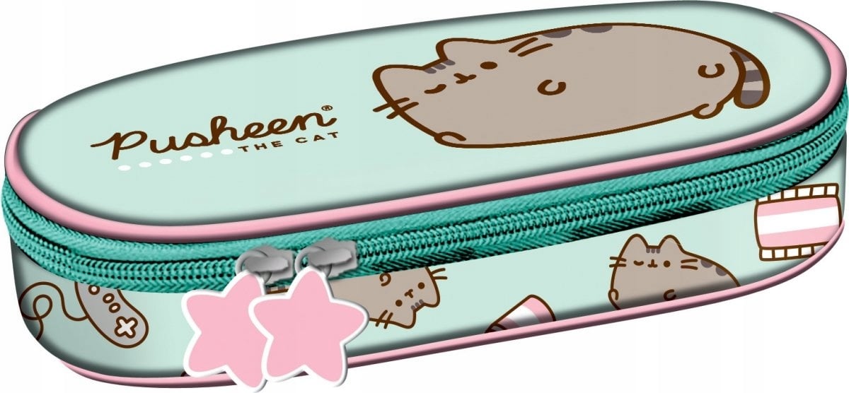 Kooli seljakott PUSHEEN MINT Cat Kitty ST.Right PUSZIN PENCILE CASE BOTTLE BAG Tootjakood BPL-58