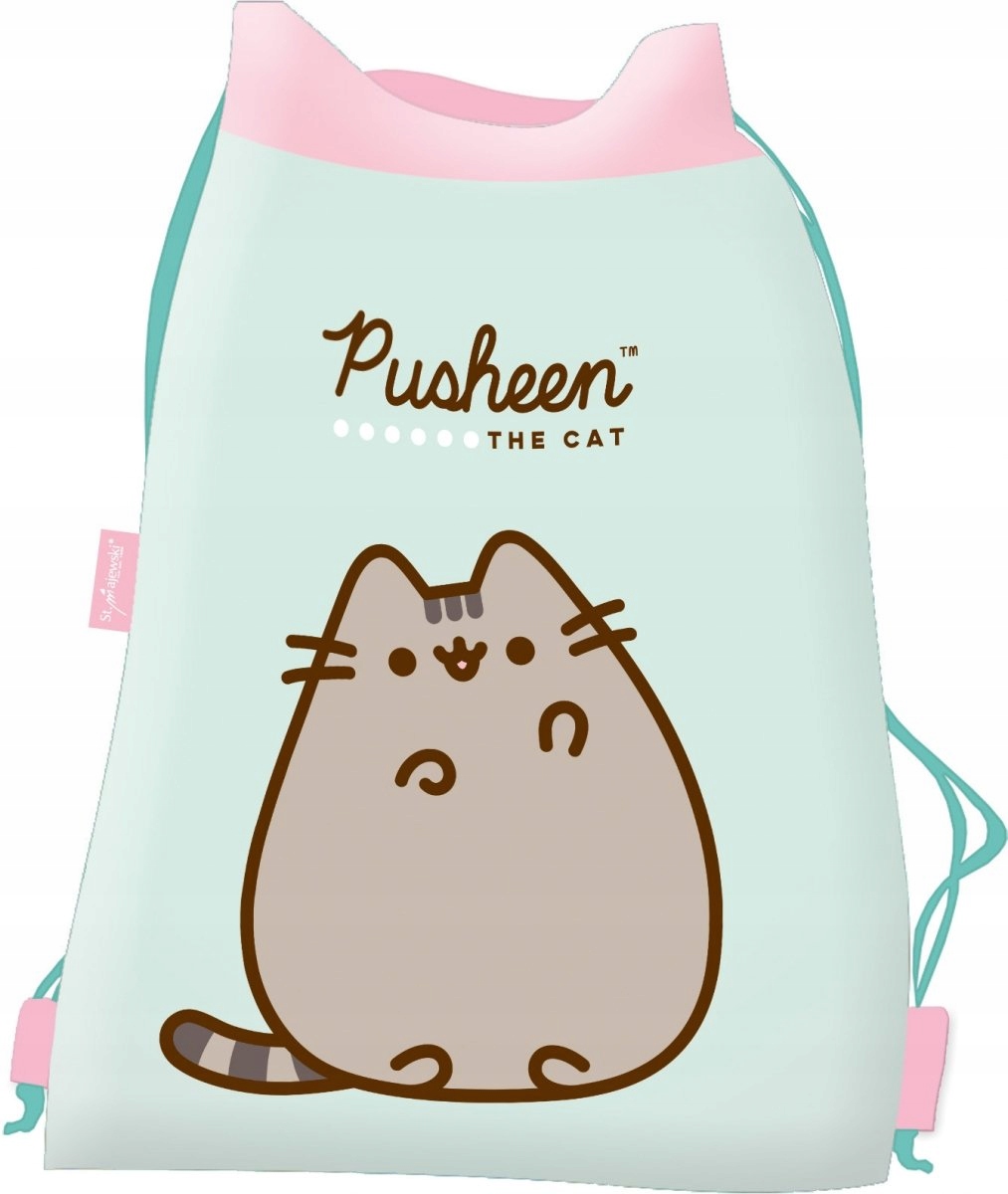 Kooli seljakott PUSHEEN MINT Cat Kitten ST.Right PUSZIN PENCILNAR BAG BAG BOTTLE Tootja St. Majevski