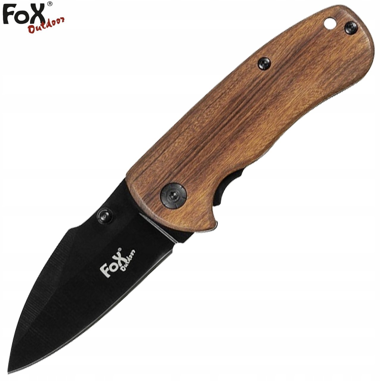 Nóż składany turystyczny MFH Fox Outdoor Compact Clip-point EDC z Klipsem Okres po 1945