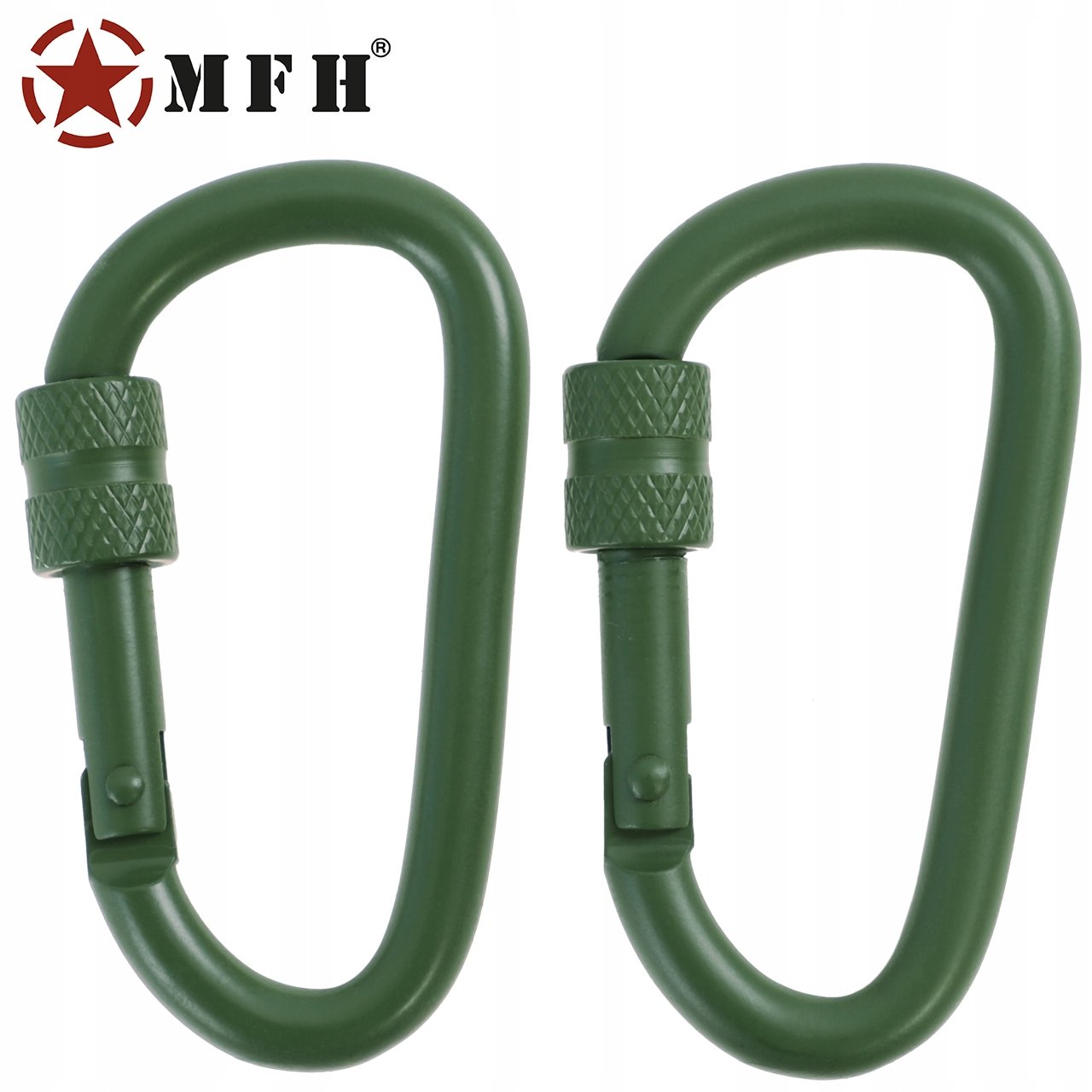 Karabińczyk uchwyt do kluczy plecaka MFH Screw Lock 60 mm Olive - 2 szt. EAN (GTIN) 4044633127662