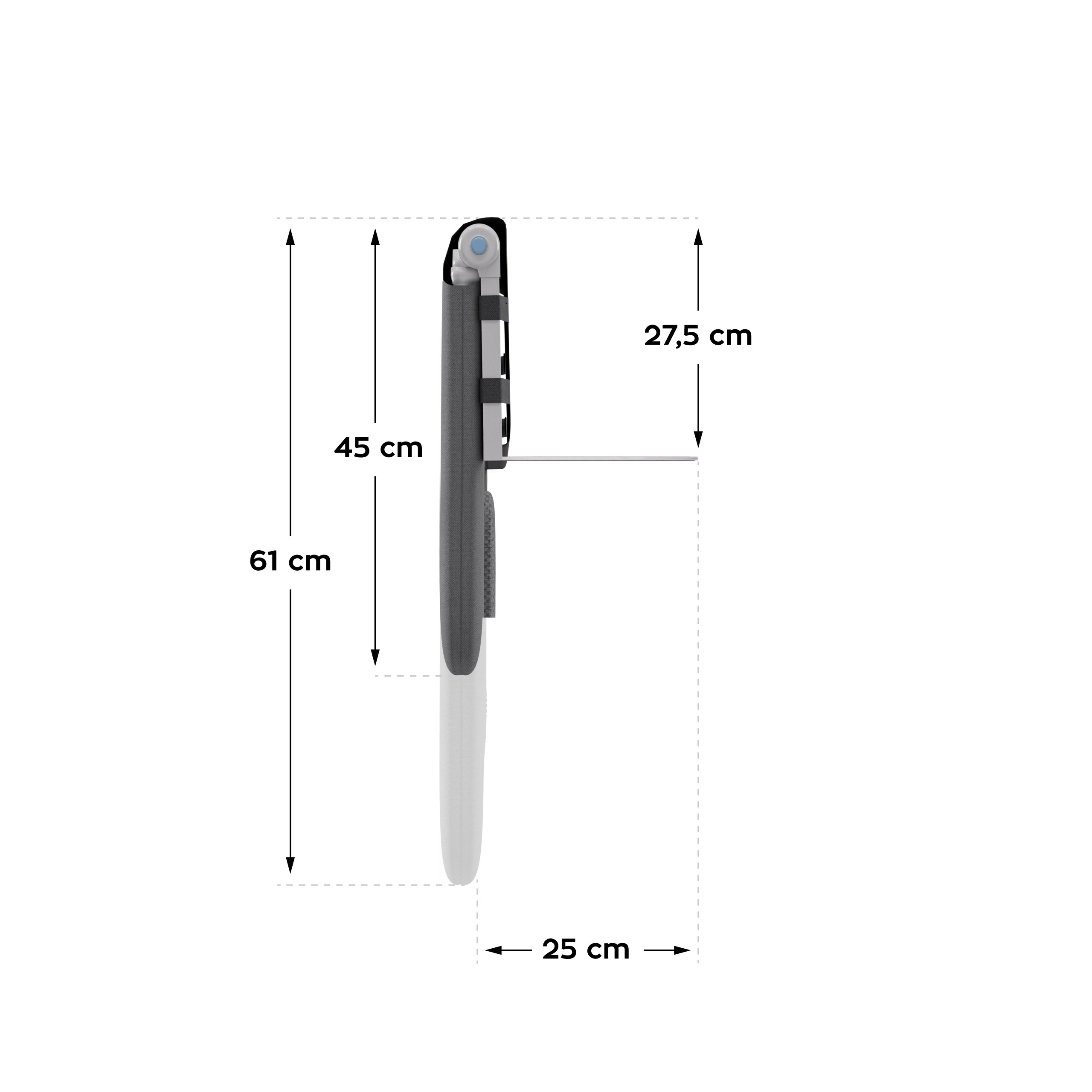 Wymiary barierki do łóżka Cover 25