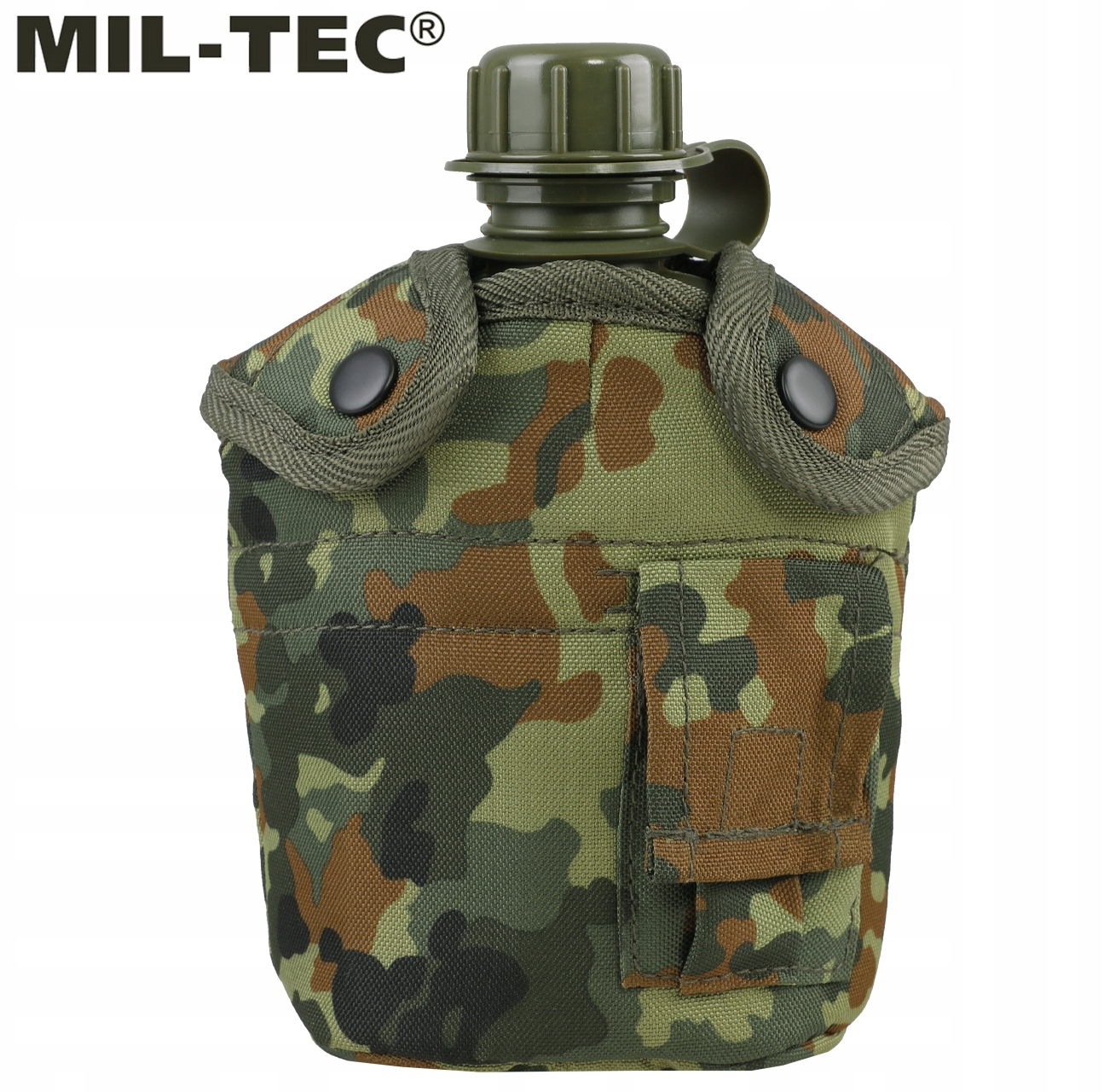 Manierka Turystyczna Wojskowa z Kubkiem 1L 1QT BIDON MIL-TEC BW Flecktarn Kod producenta 14506021