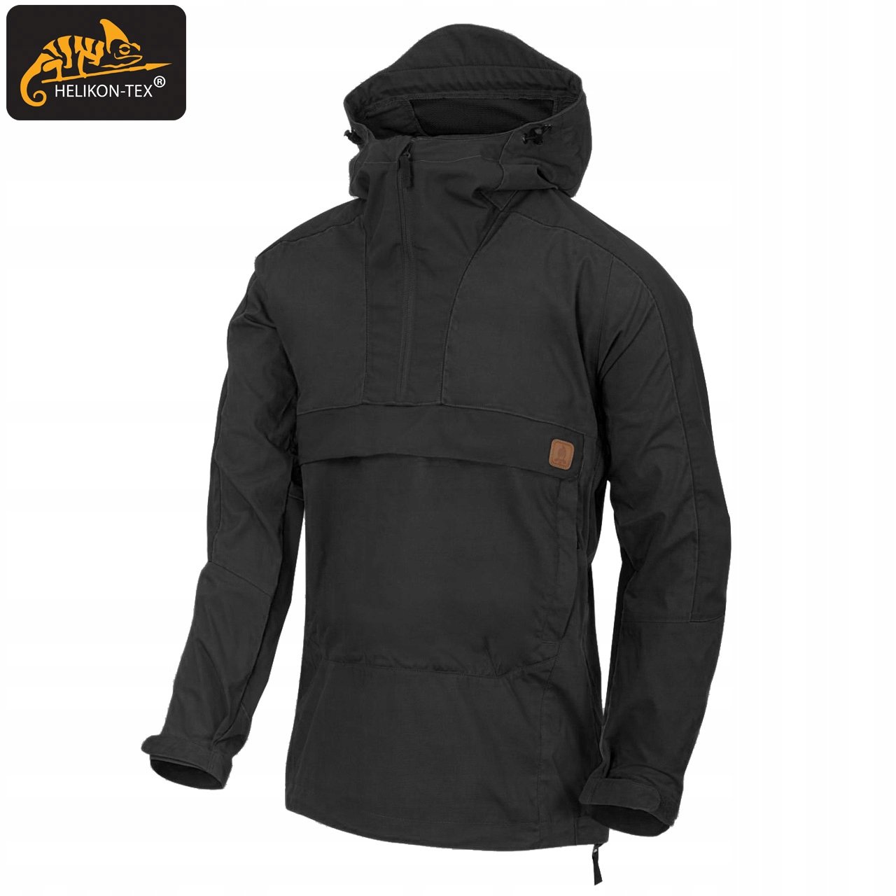 Kurtka Kangurka HELIKON WOODSMAN Anorak Trekkingowa Czarna XXL Waga produktu z opakowaniem jednostkowym 0.795 kg