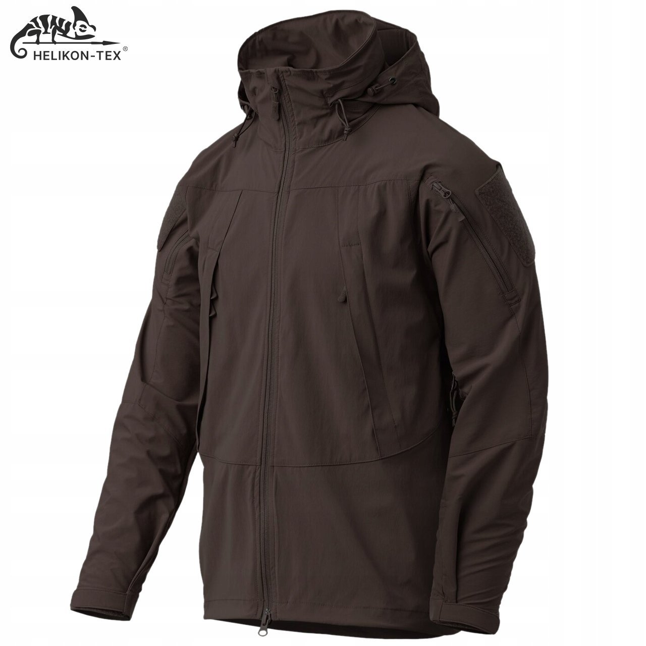 Kurtka męska z kapturem Helikon Trooper MK2 Storm Softshell Earth Brown 3XL Rozmiar 3XL