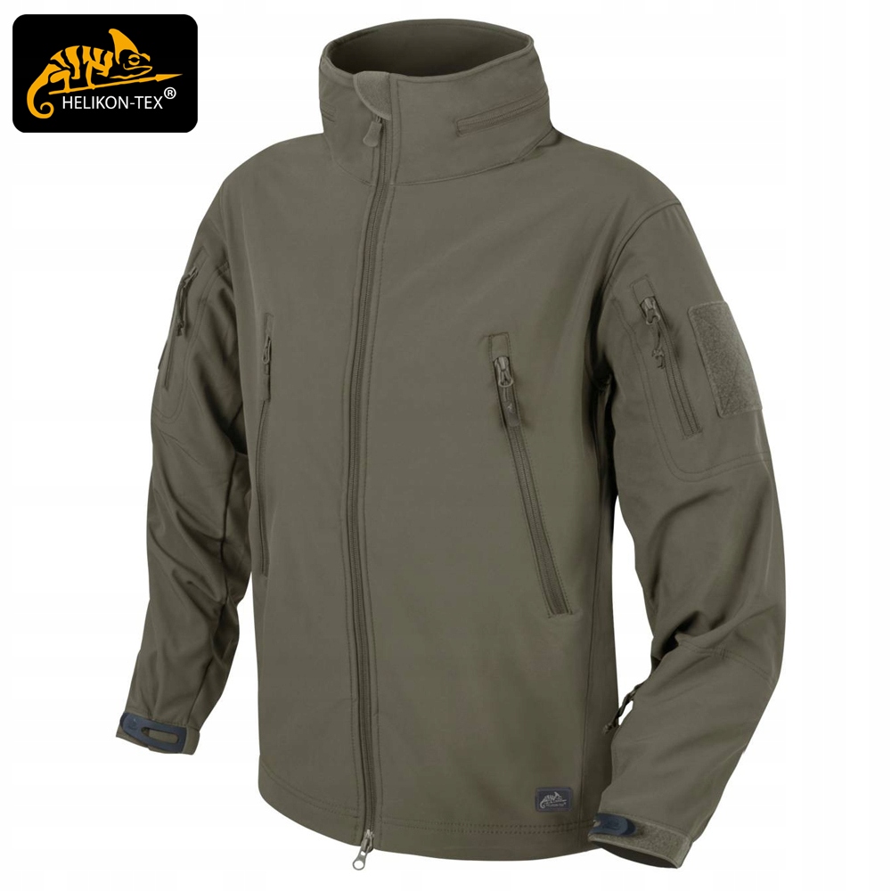 KURTKA SOFTSHELL MĘSKA GUNFIGHTER HELIKON WODOODPORNA WIATRÓWKA Taiga Green Kod producenta KU-GUN-FM-09