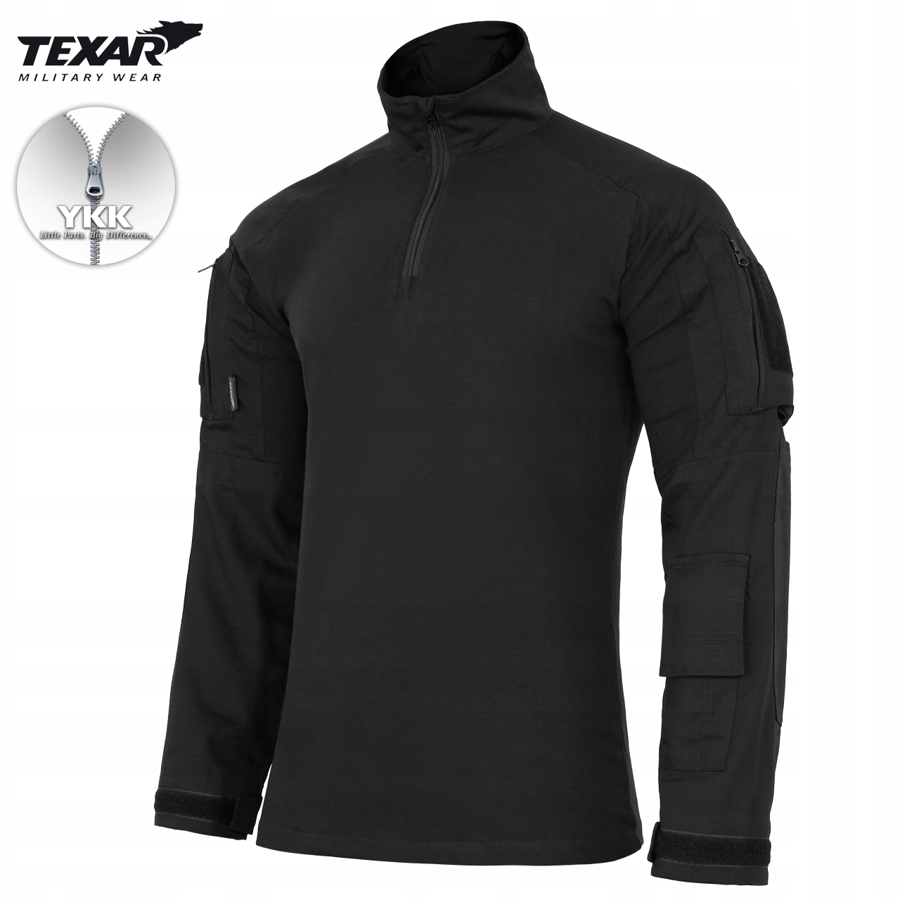 TEXAR Bluza Taktyczna WZ10 Combat Shirt Czarna EAN (GTIN) 5902414815896