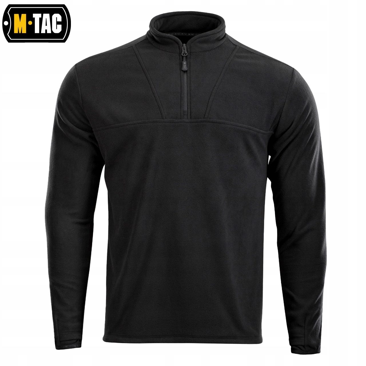 BLUZA MĘSKA POLAROWA BEZ KAPTURA M-TAC DELTA FLEECE M-TAC BLACK 3XL Kolekcja MILITARIA,OUTDOOR