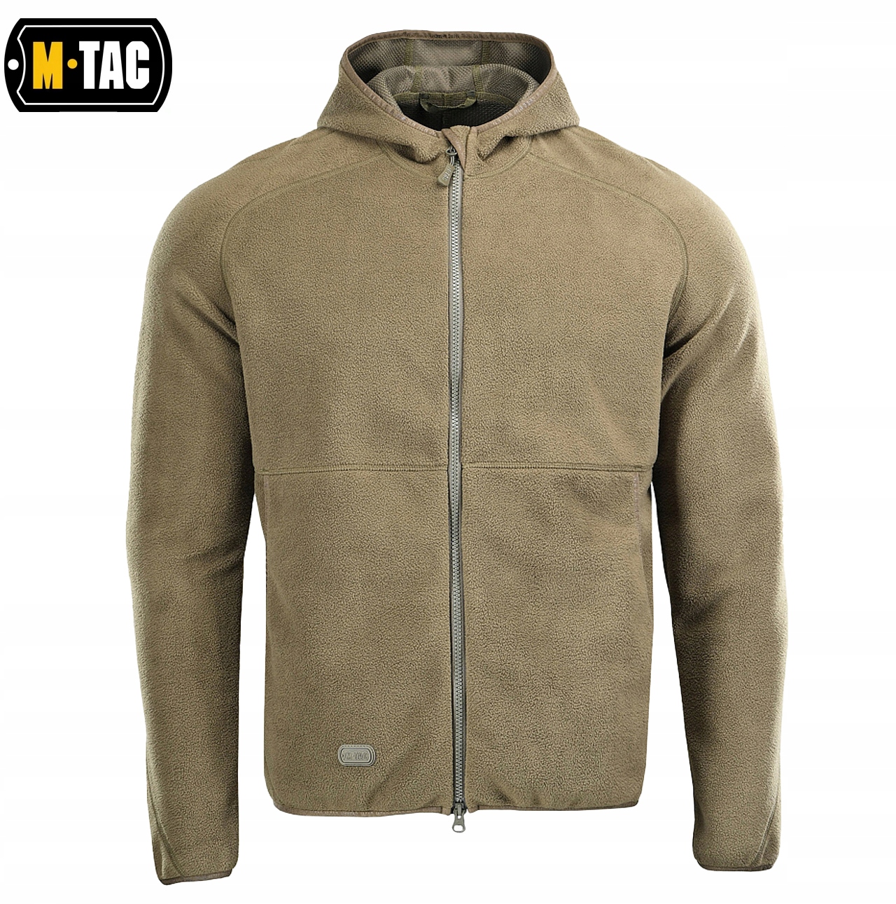 BLUZA MĘSKA ROZPINANA POLAR LITE MICROFLEECE HOODIE M-TAC DARK OLIVE 2XL Kolekcja MILITARIA,OUTDOOR