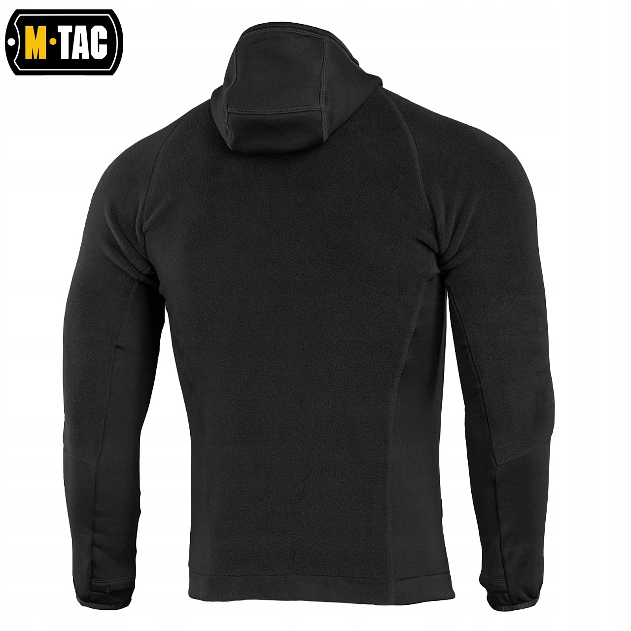 BLUZA MĘSKA ROZPINANA POLAR HOODIE POLARTEC SPORT M-TAC CZARNA 2XL Kolor czarny