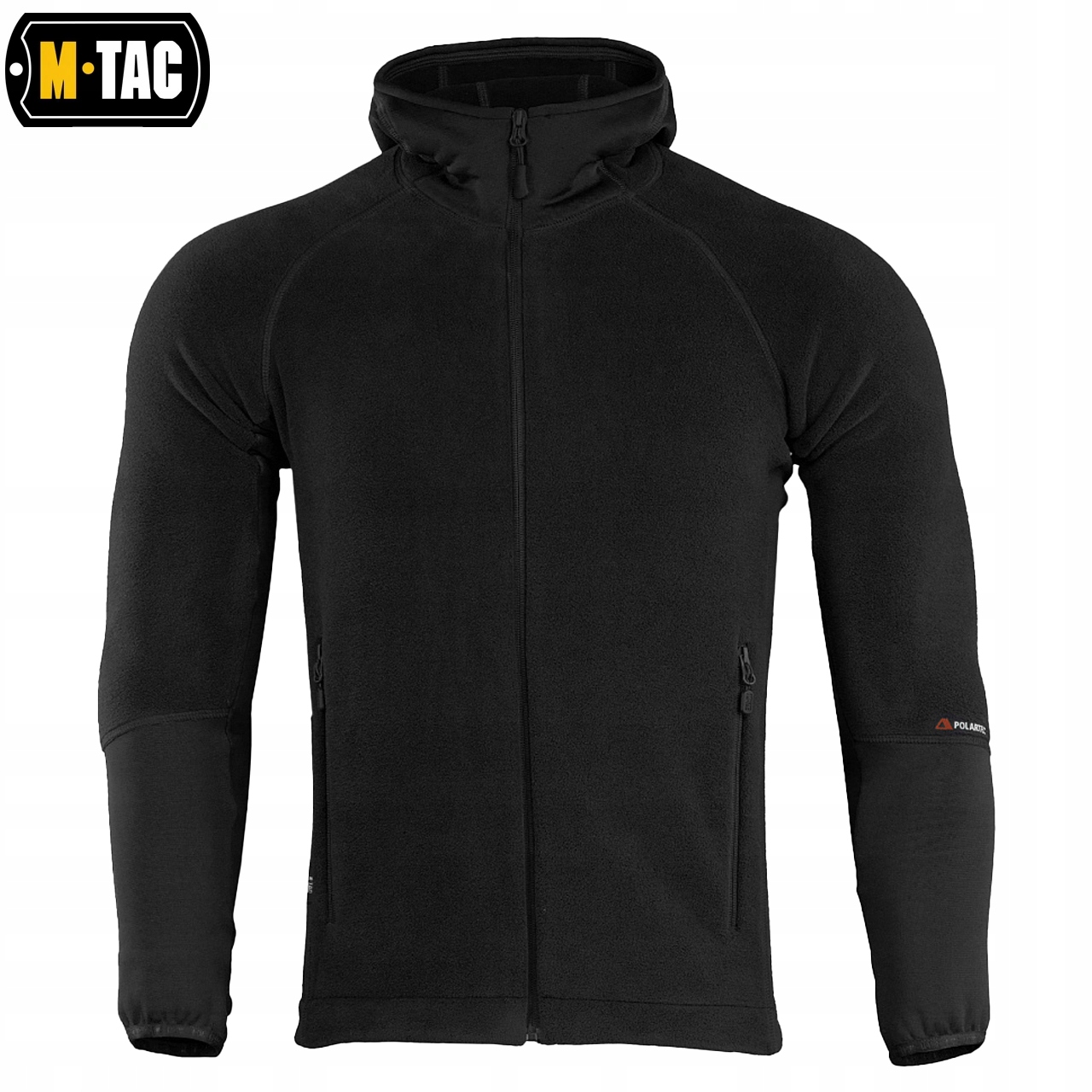 BLUZA MĘSKA ROZPINANA POLAR HOODIE POLARTEC SPORT M-TAC CZARNA 2XL Rozmiar XXL