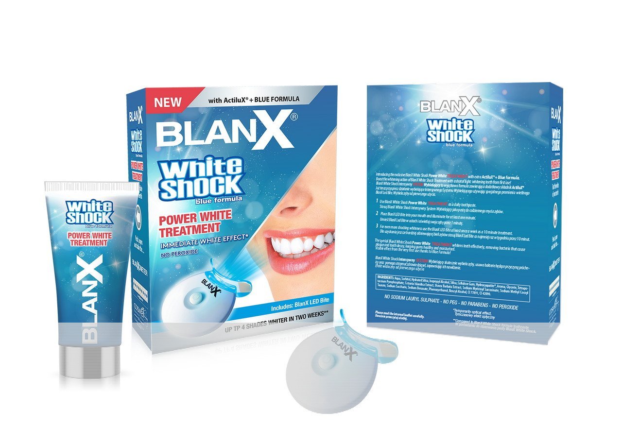 Blanx White Shock Treatment 50ml + BlanX Led Bite (intensywny system wybielajÄ…cy)