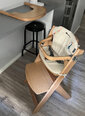 Деревянный стульчик для кормления с подушкой Bebe Confort Timba, Natural/Happy Day