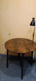 Круглый обеденный стол 80 х 75 см. (Ø x В), коричневый/черный цена