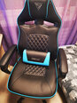 Игровое кресло Sense7 Knight, черное/синее цена