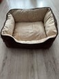 Лежак для домашних питомцев 2 в 1, 60 x 50 см, коричневый/бежевый цена