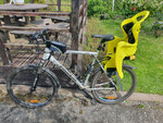Заднее велосипедное сиденье Bellelli Mr Fox Relax HiViz, желтое