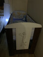 Детская кровать Klups Nel Heart 120x60 белая/серая